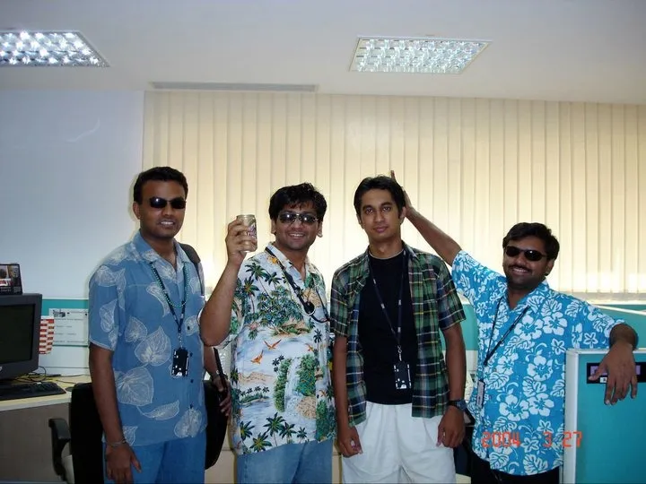 Satish with PurifyPlus team, 2004