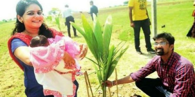 This Pune couple planted 101 saplings in their daughter's name