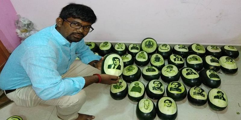 The man who carved his way into Guinness World Records with vegetables and fruits