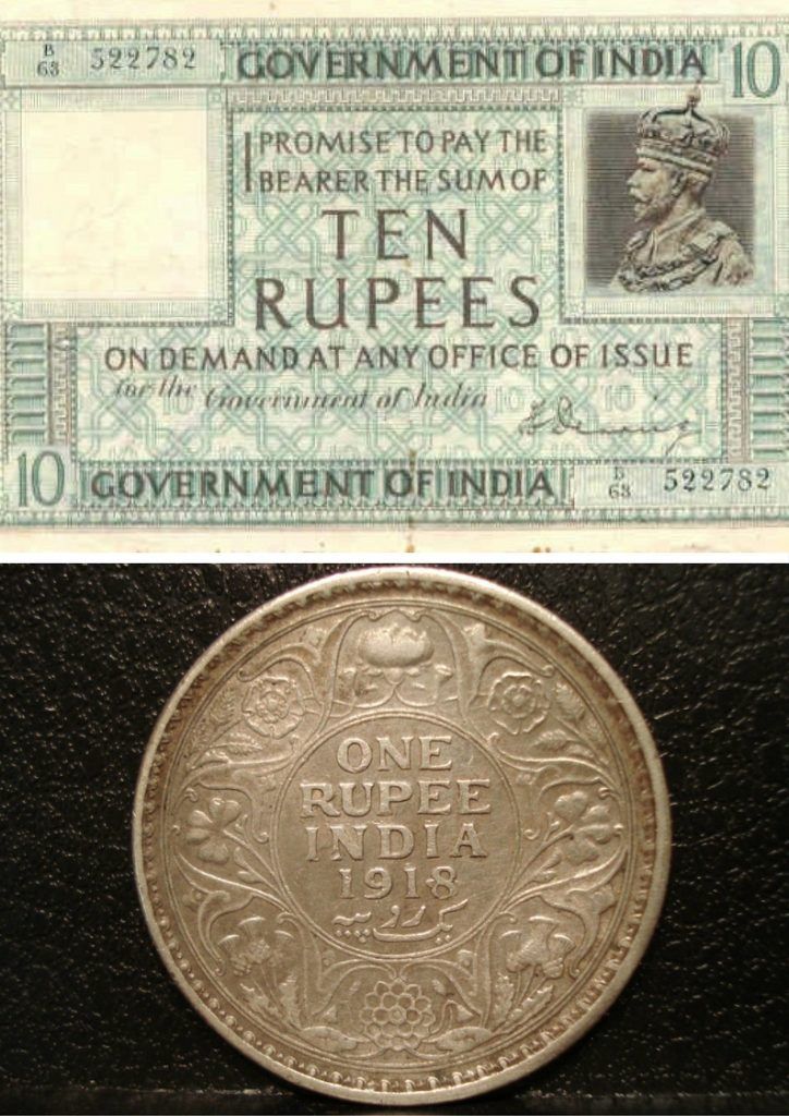 History of store indian currency