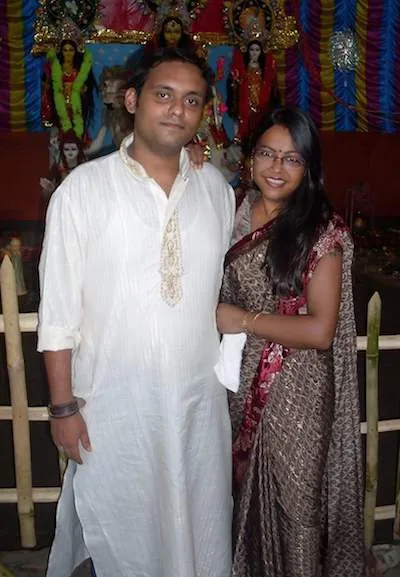 Priyadarshi with his wife in 2006