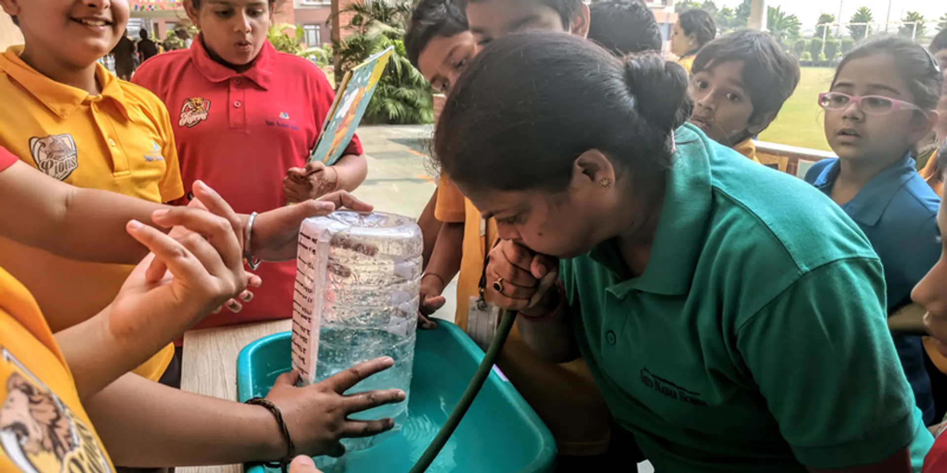 Tired of air pollution, children from Noida invent an air filter of their own