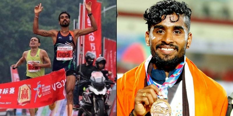 College dropout who joined the Army becomes first Indian man to win Asian Marathon Championships
