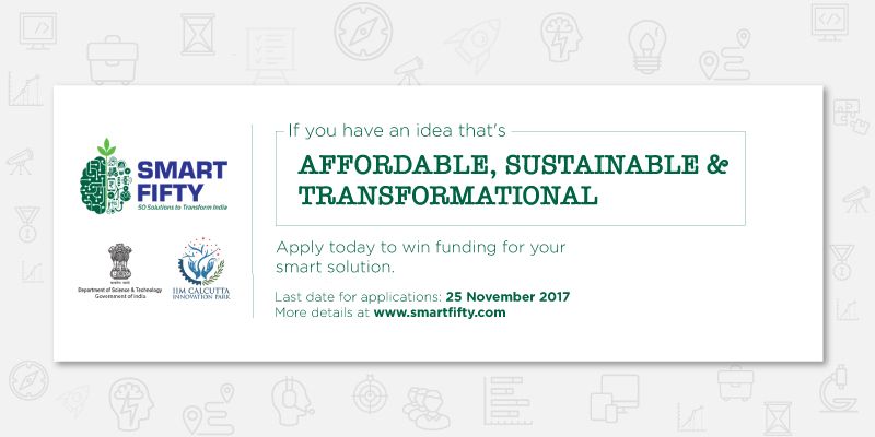 Got a smart solution to transform India? Sign up for IIM Calcutta’s SmartFifty contest to win grants and star in a TV show