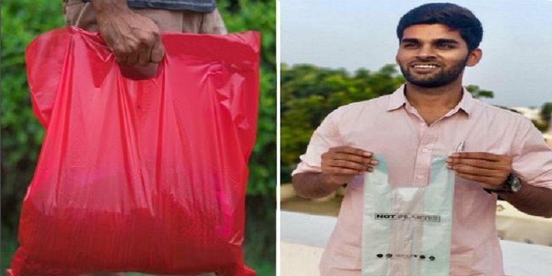 This man quit a high-paying job in the US to make bio bags from maize, vegetables, paper