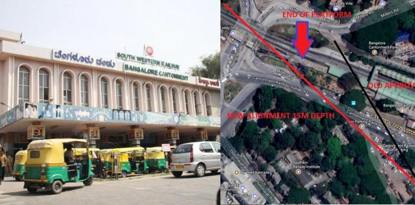 Why shifting Bengaluru Cantonment Metro Station 1.5km from the railway station would mean disaster