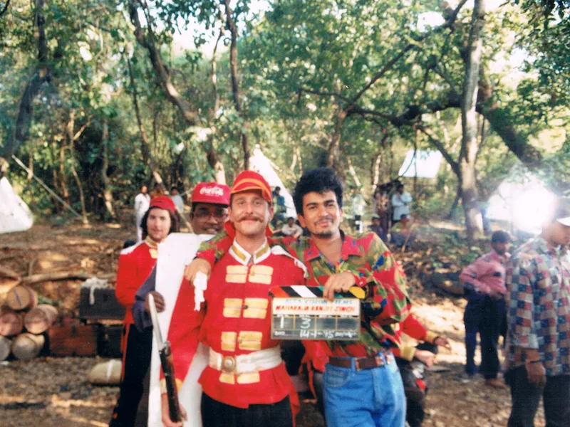 During the Bollywood shooting