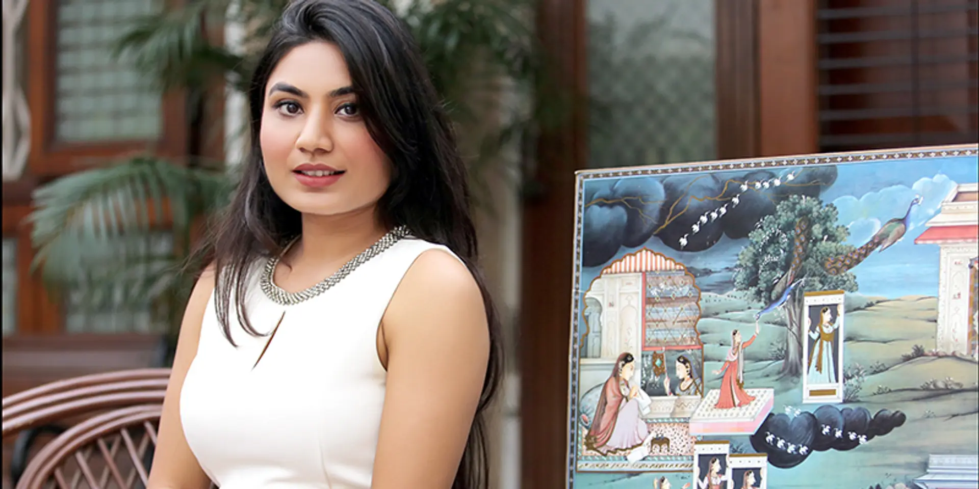 Invested in painting, she readies for a brush with the art fraternity