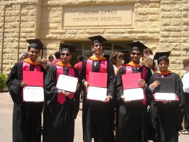 Nipun graduating from Stanford University