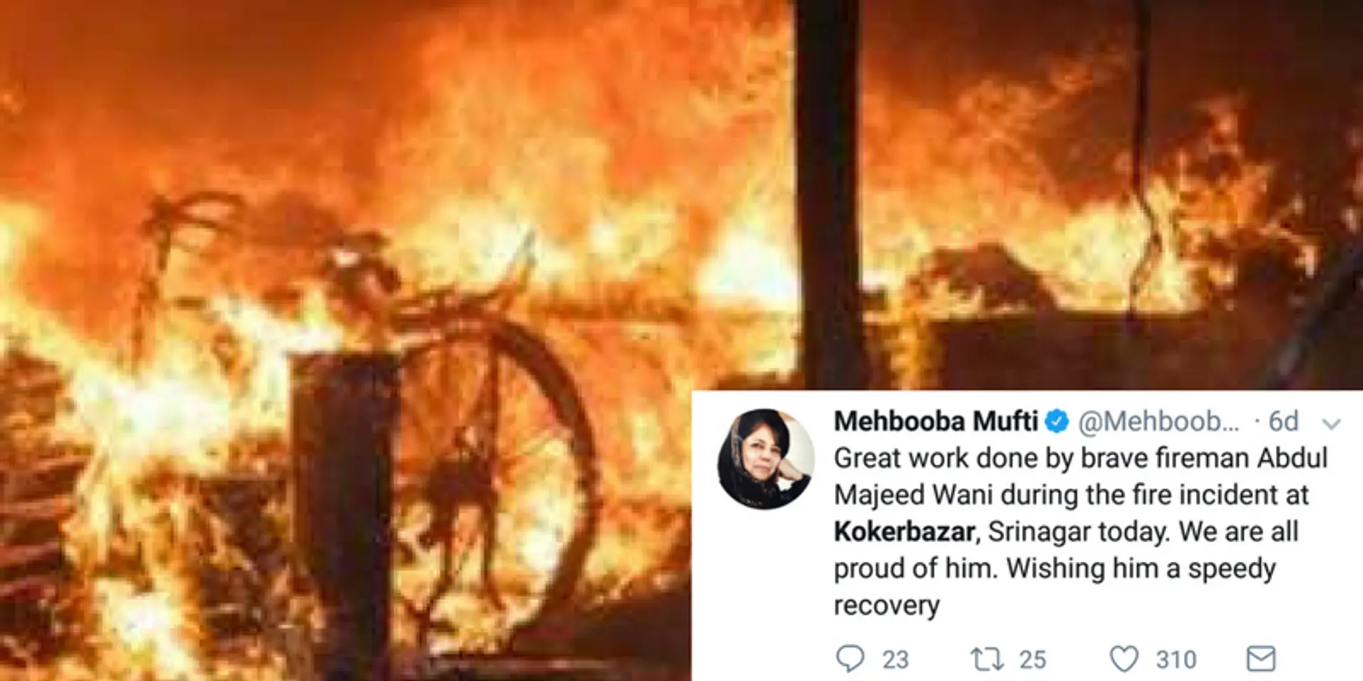 Story of a brave Kashmiri fireman who lost his life while saving a market from flames