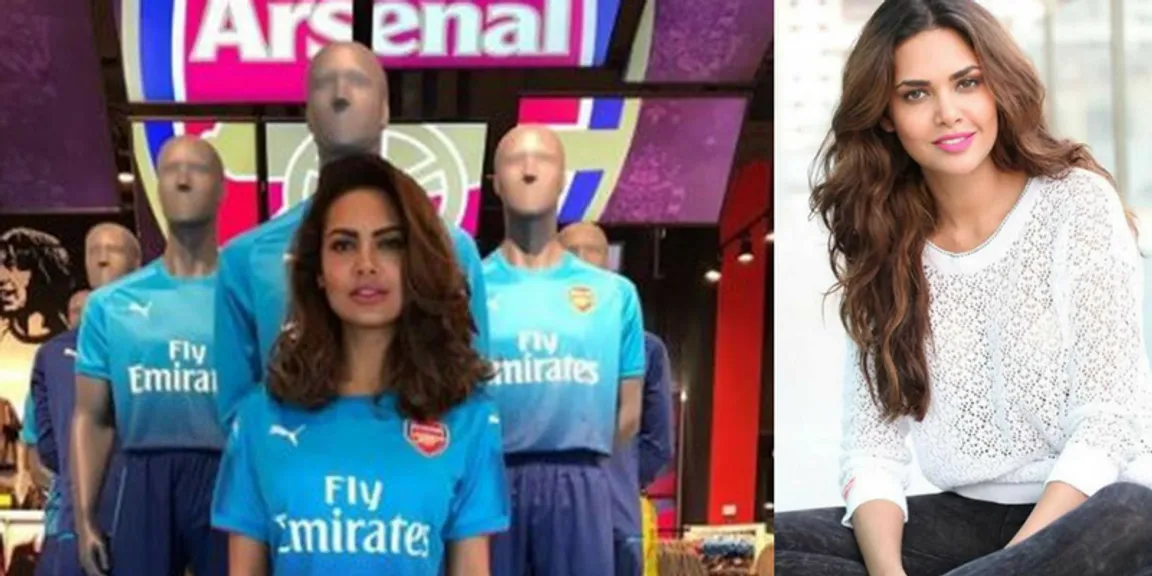 Esha Gupta, a great arsenal fan, she recently went out for a
