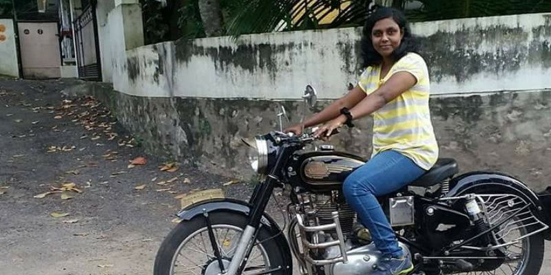 This woman biker vrooms ahead with a powerful message of women’s empowerment