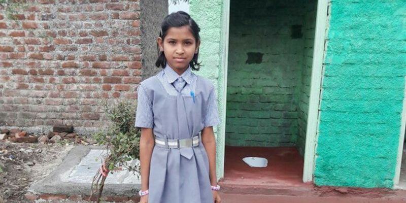 This fourth grader's resolve to not go to school till a toilet was built inside her house pays off