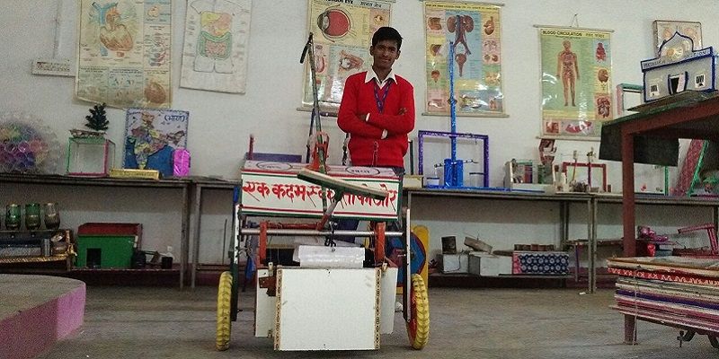 This 15-year old invented a garbage-collecting device to help clean his school