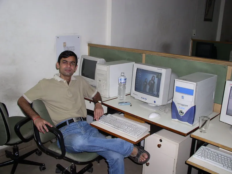 Prashant at his first job at Newgen Software