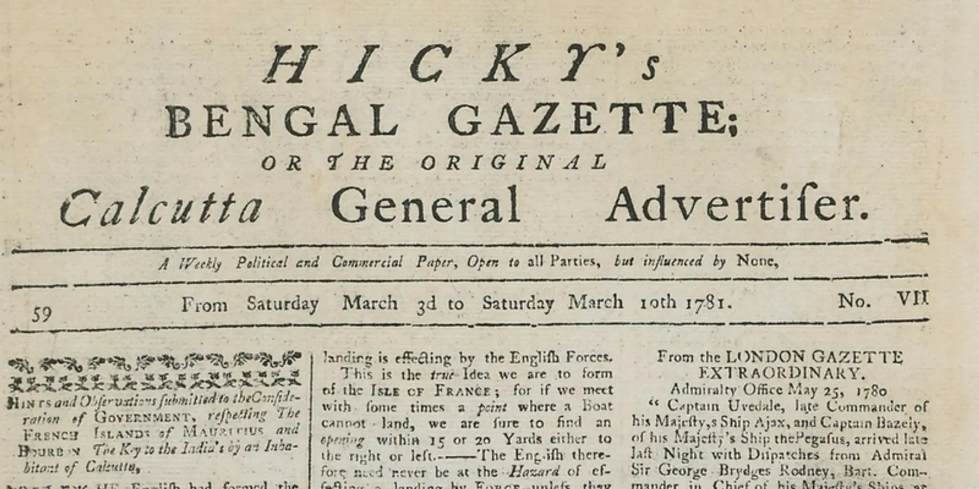 How a fighter-journalist built India's first newspaper, 'Hicky's Bengal Gazette'