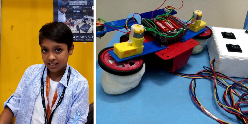 To avoid his mother's scolding, this 10-year-old invented an automatic mopping machine