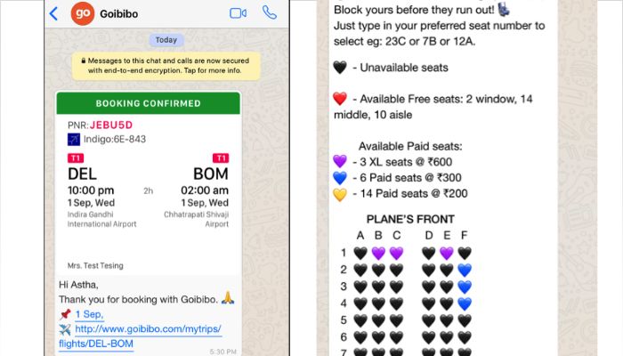 Leveraging heart emojis and WhatsApp, Goibibo 'engineered' a way to make booking flight seats easier
