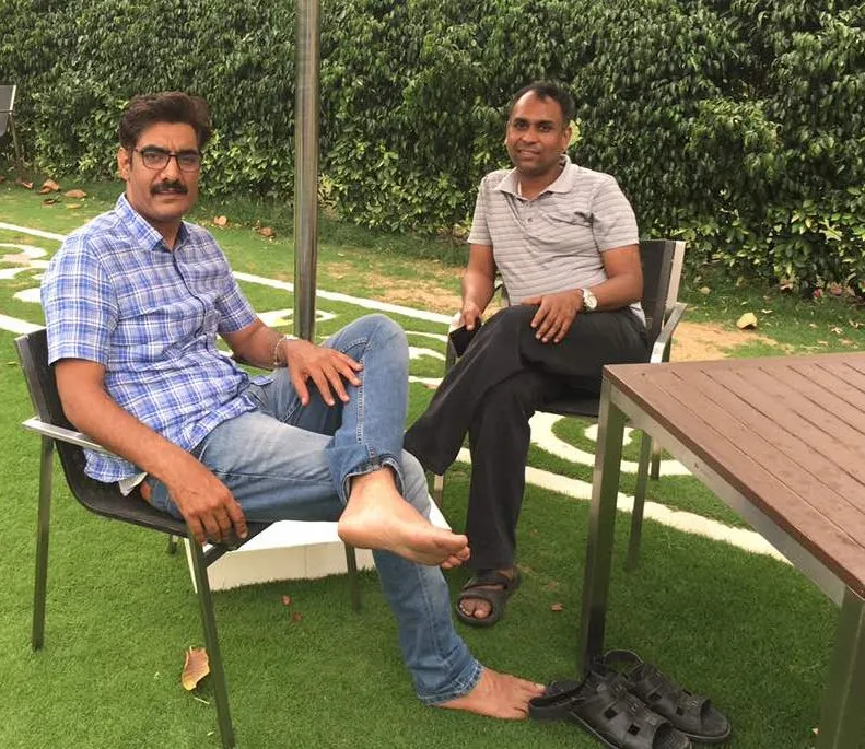 Anil at his home in Gurgaon
