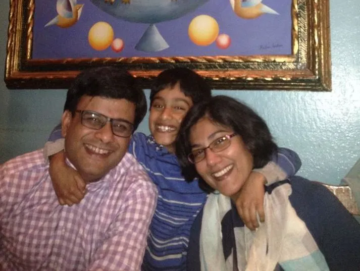 Vivek with his family