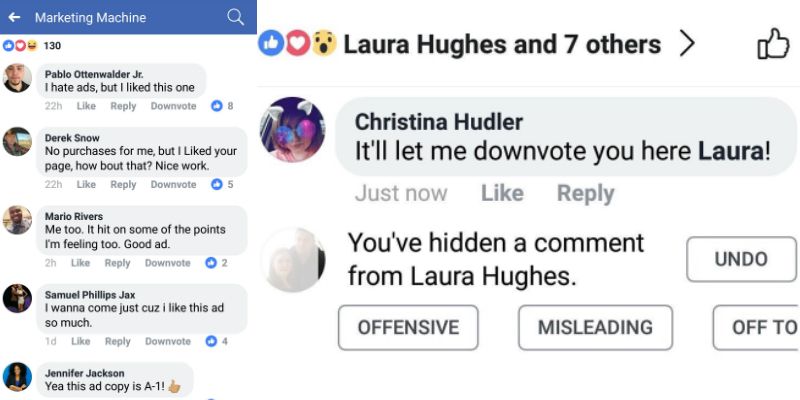 Facebook is testing a downvote button, but it doesn't do what you think it does
