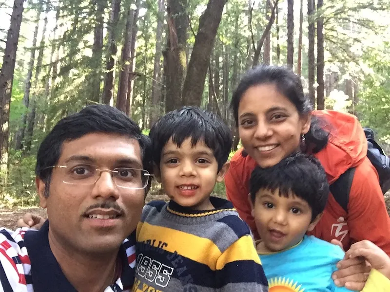 shashikant with his family in2017