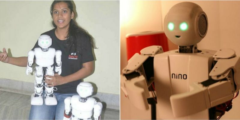 This girl built a robot to teach children, to open robotics lab in school