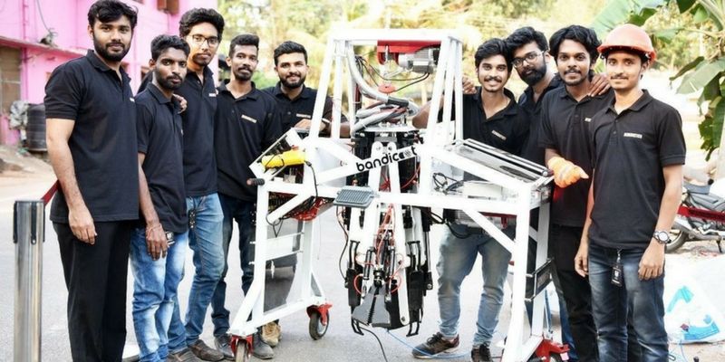 These young engineers from Kerala develop robot to clean manholes