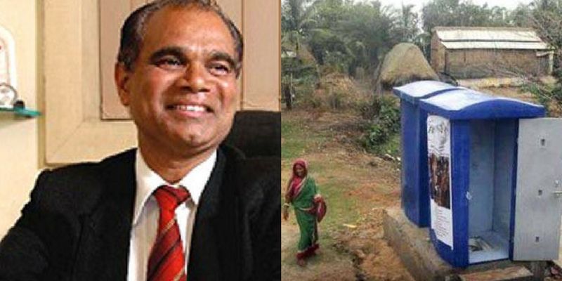 He is building portable toilets out of thermocol, has supplied 22,000 across the country