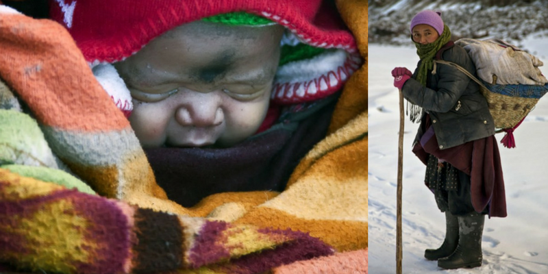 This mother trekked 9 days in -35C to deliver her baby, crosses frozen river on her way back