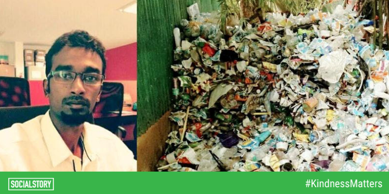 This entrepreneur is using the ‘Khalibottle’ to rid Bengaluru of mountains of trash