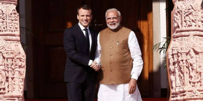 PM Modi and French President Macron inaugurate UP's largest solar power plant