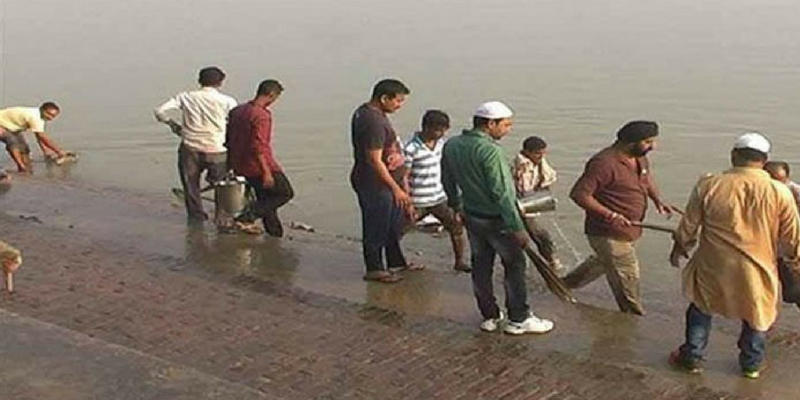 How communities from a temple, mosque and gurudwara joined hands to clean up river in UP