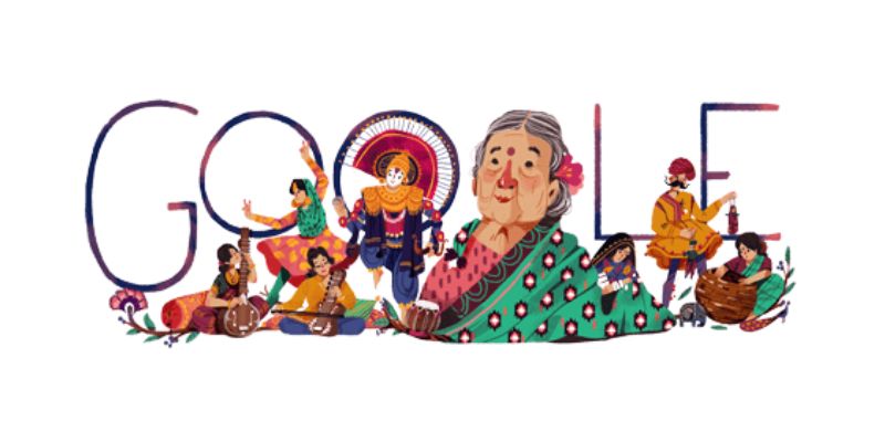 Today’s Doodle shows the first Indian woman to be arrested – Meet Freedom fighter, activist and feminist hero Kamaladevi Chattopadhyay