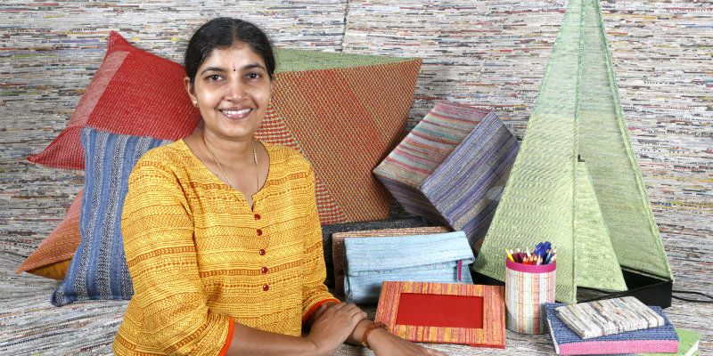 She’s weaving a sustainable future with yarn made from paper