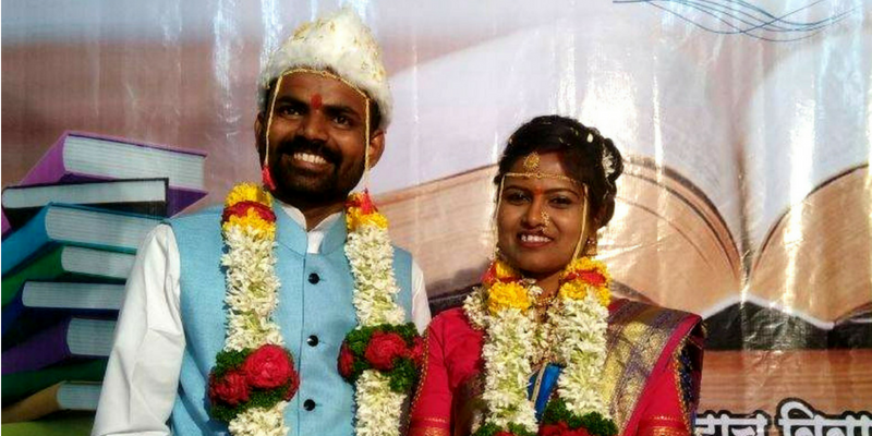 This couple requested books as wedding gift to set up a library for the needy
