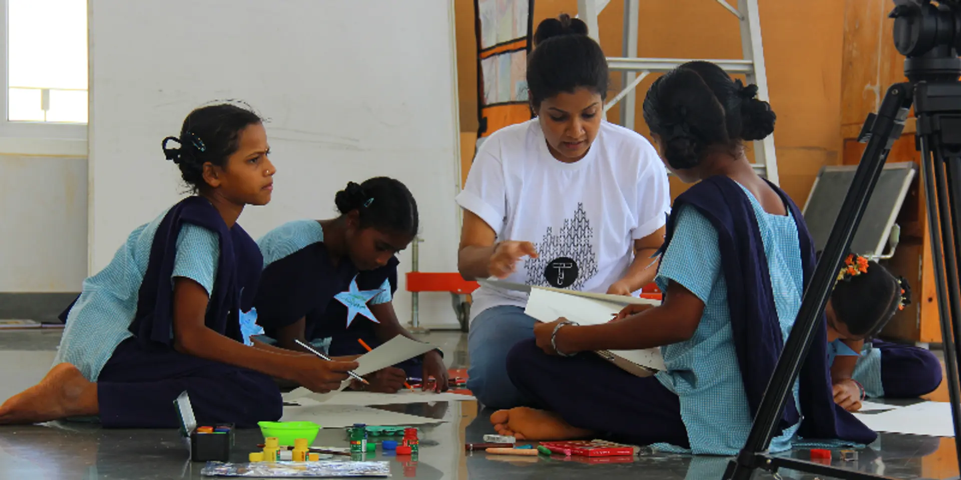 Meet the illustrator who quit Yahoo to teach tribal children English through doodles