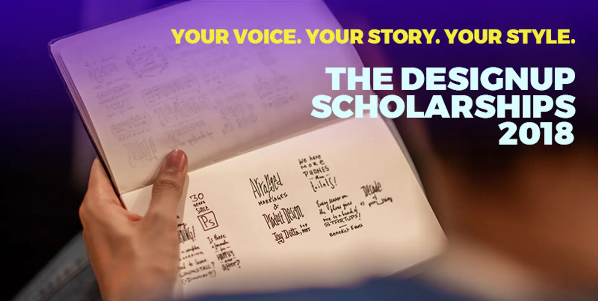 Announcing the DesignUp 2018 Scholarships for storytellers