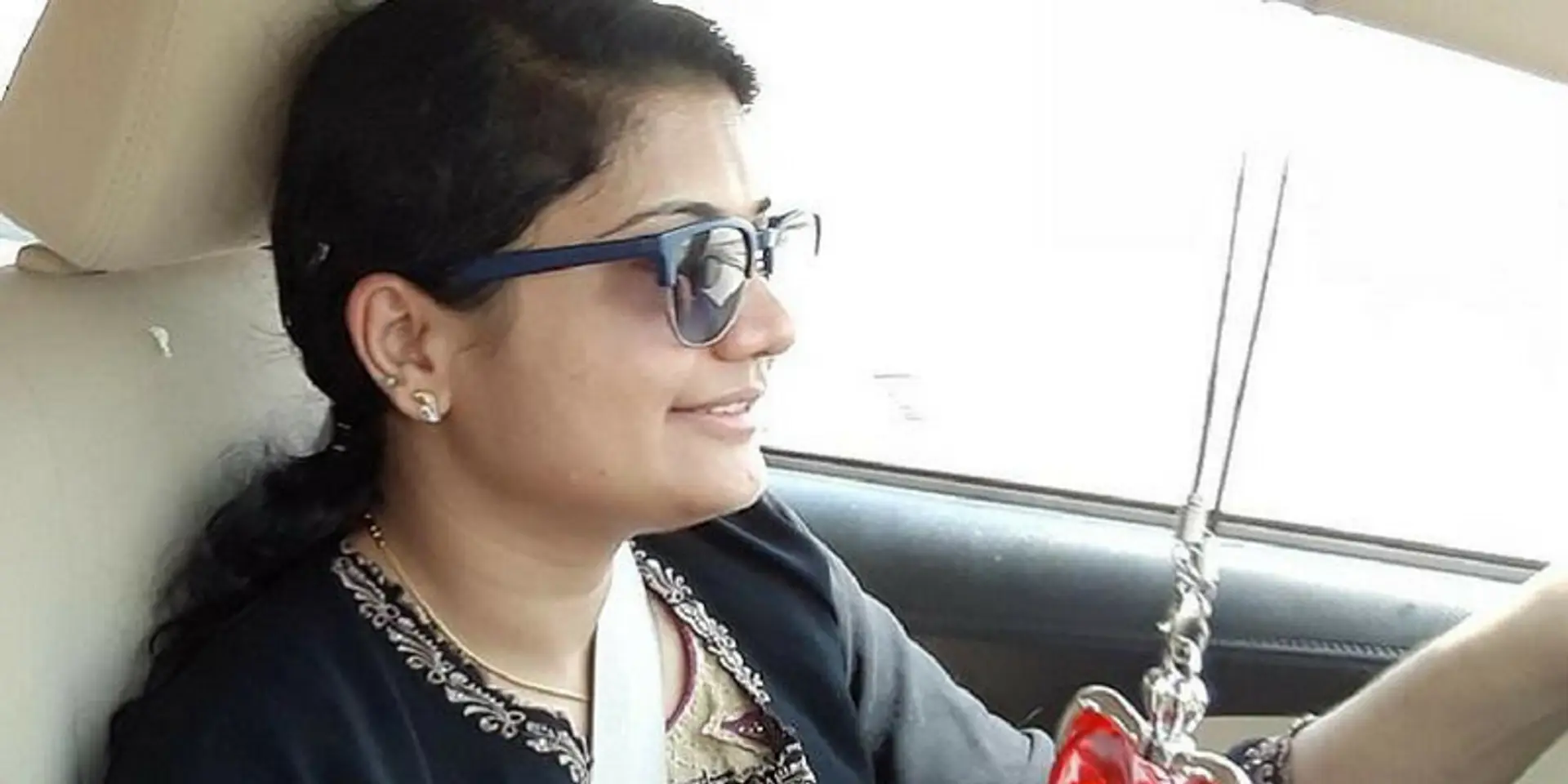 Saramma Thomas is the first Indian woman driver in Saudi Arabia