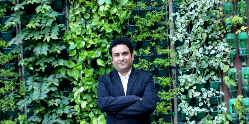 Meet the officer behind the country's first railway station with vertical gardens