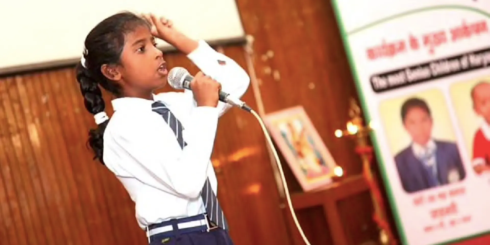 At 14, she is pursuing second year of her Bachelor’s degree and can speak in 12 foreign accents