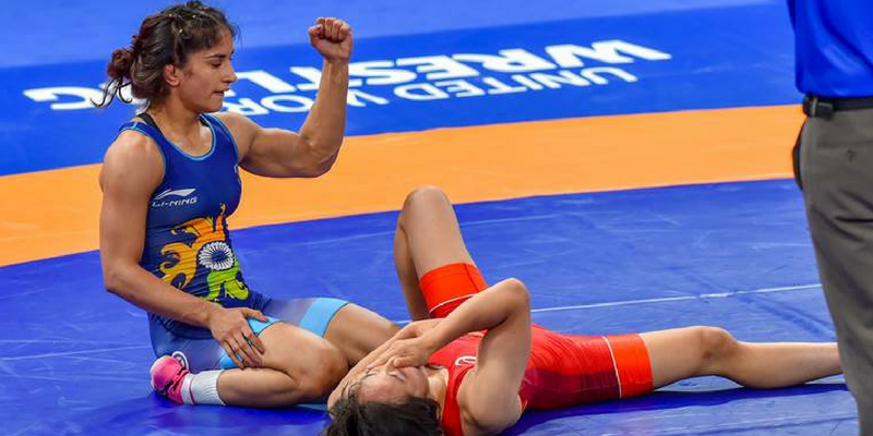 Vinesh Phogat becomes first Indian female wrestler to win gold at the Asian Games