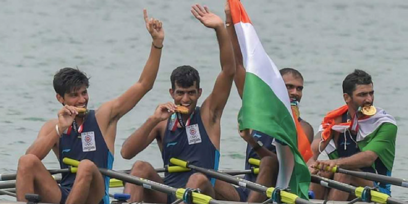 In a first, Indian rowers claim gold in quadruple sculls at Asian Games