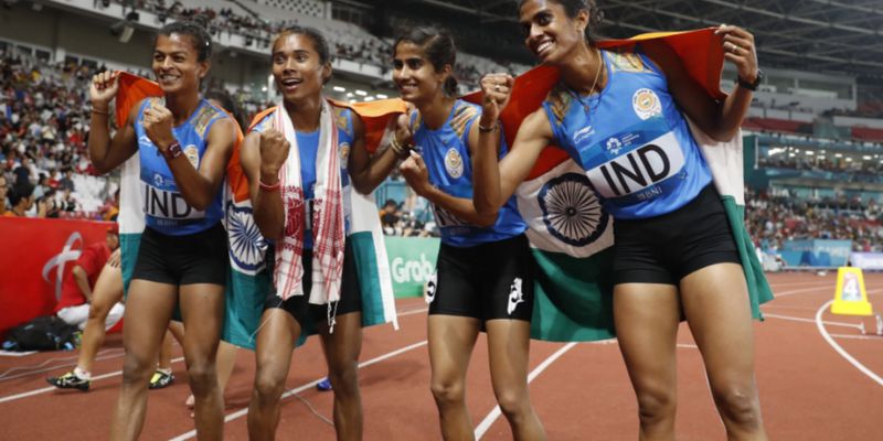 India bags fifth consecutive gold in 4x400m women’s relay at Asian Games since 2002 Asiad
