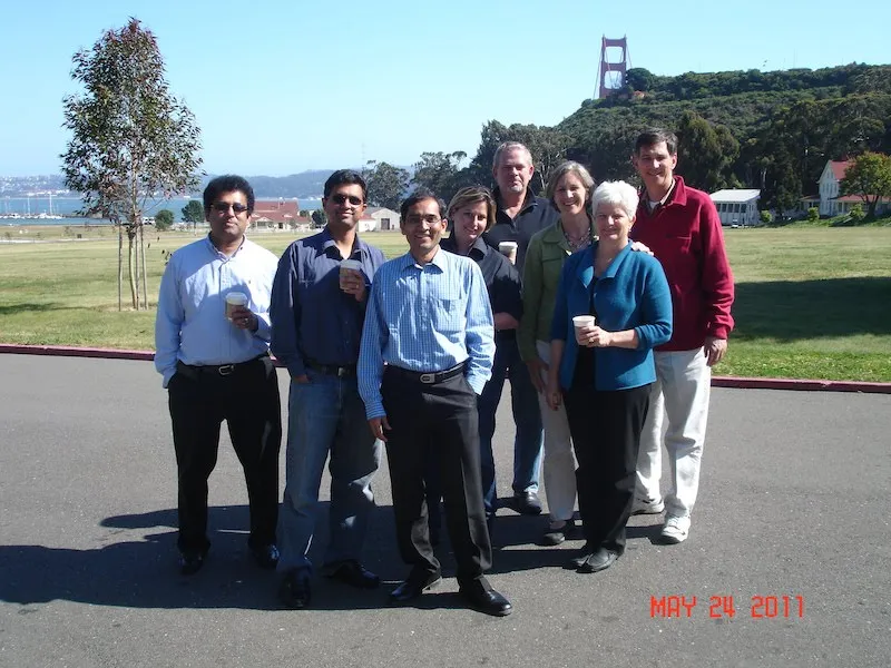 Pramod with Xora team in US