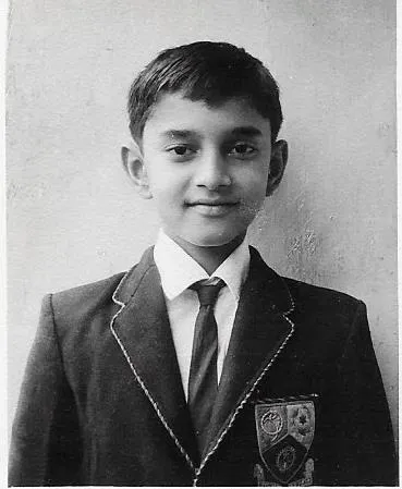 Anand during his school days