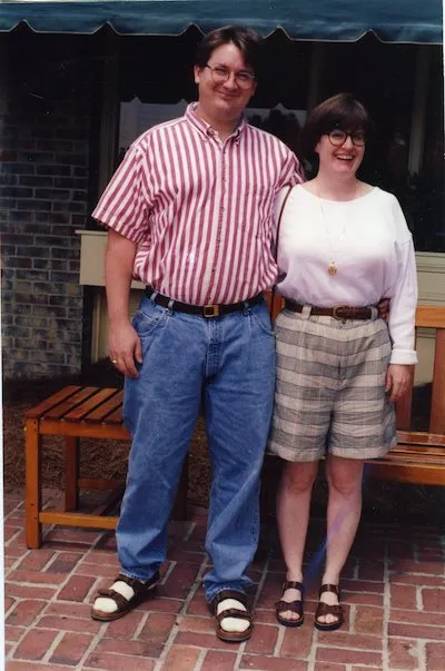 Neal & Candy at Houston's Restaurant, Atlanta, GA, 1994