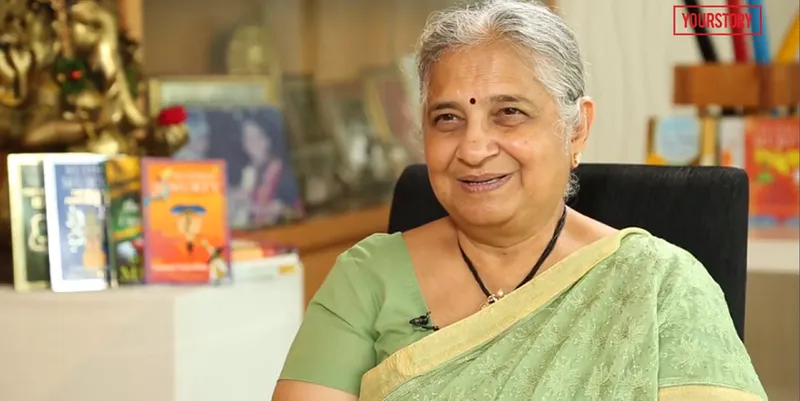 Sudha Murthy, Chairperson of Infosys Foundation, with Shradha Sharma, Founder & CEO of YourStory