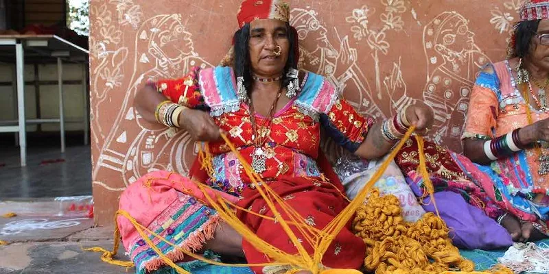 Lambani women embroidery