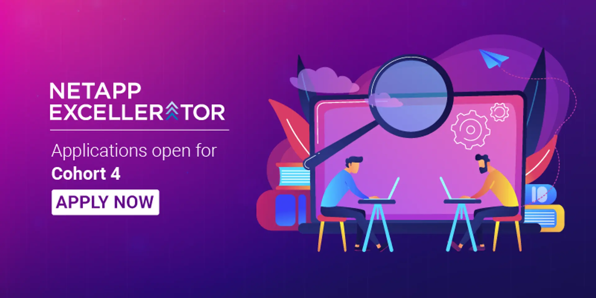 Launch yourself in the league of successful start-ups. Apply for the NetApp Excellerator programme.